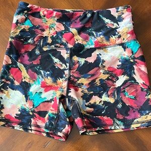 RBX Multicolor Floral Athletic Shorts for Women